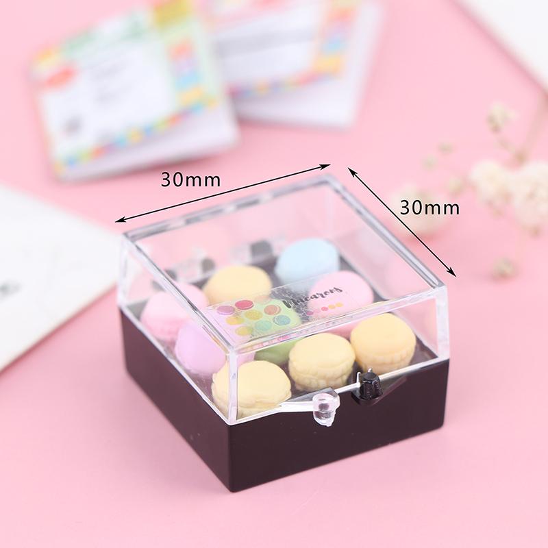 1Set 1:12 Dollhouse Miniature Macaroon Food Dessert Tea Snack Kitchen Decor Toy