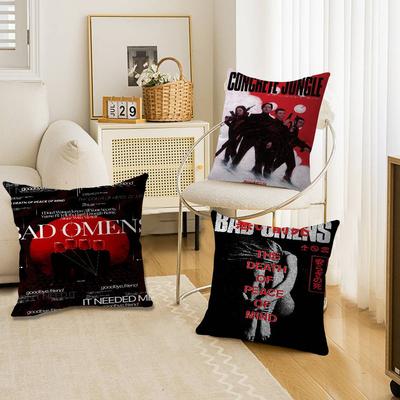 Rock Band BBad OOmens Pillow Cover for Bedroom Room and Living Room Sofa Decorative Cushion Cover