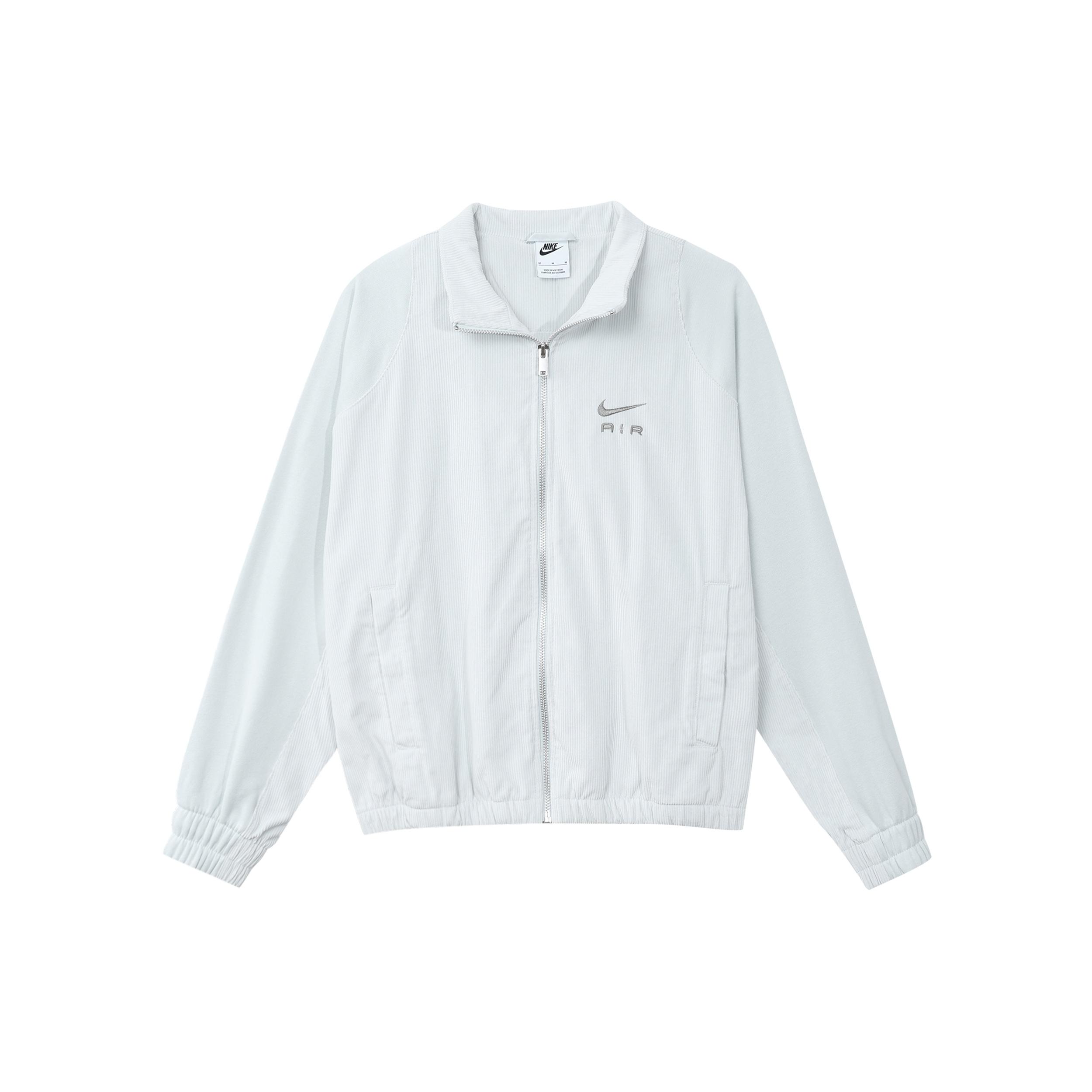 (WMNS) Nike Air Logo Corduroy Full-Zip Stand Collar Jacket  Grey  Women s DQ6929-043 XL