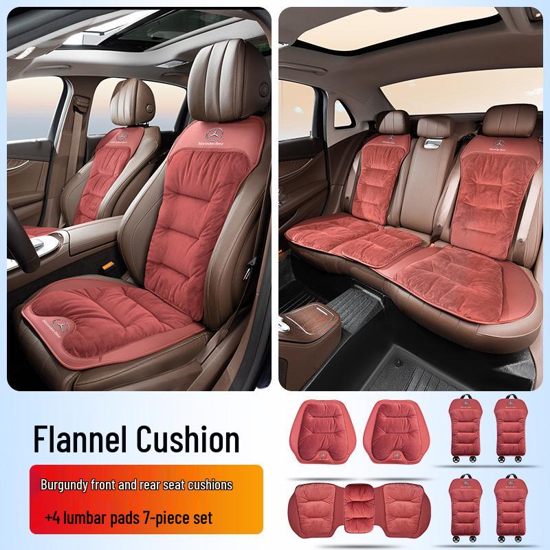 Flanell Lendenwirbelstütze Autositzkissen für Mercedes-Benz E, C, A, S-Klasse & GLA/GLB/GLC
