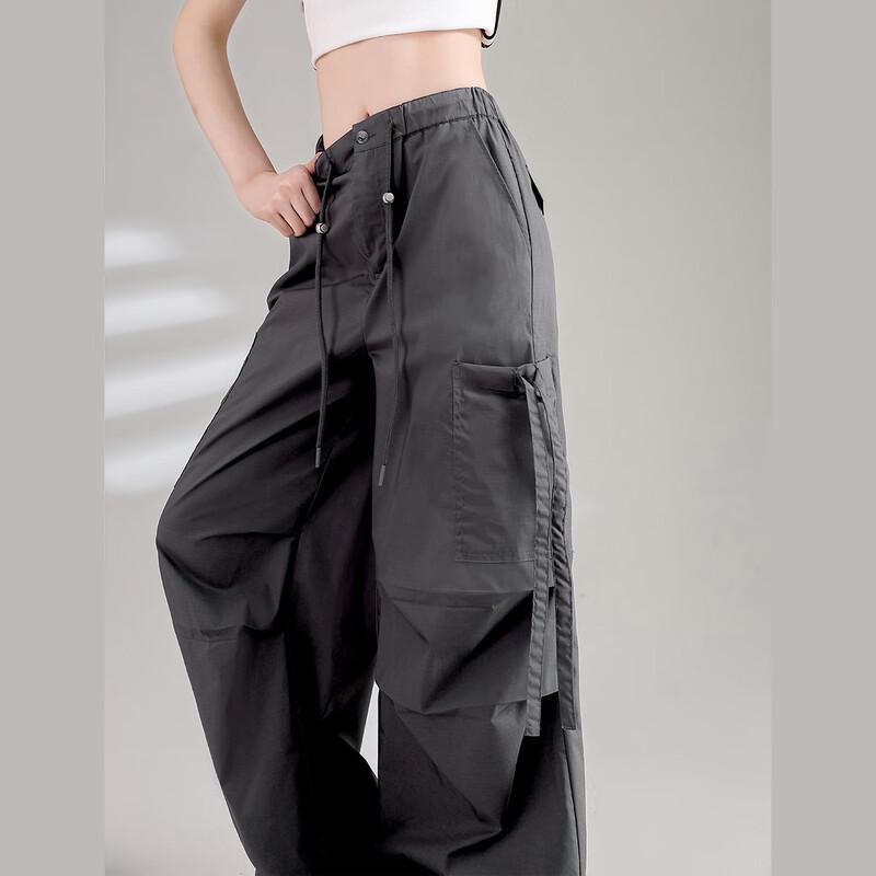 

UNIFREE Retro Workwear Loose Straight Casual Pants M