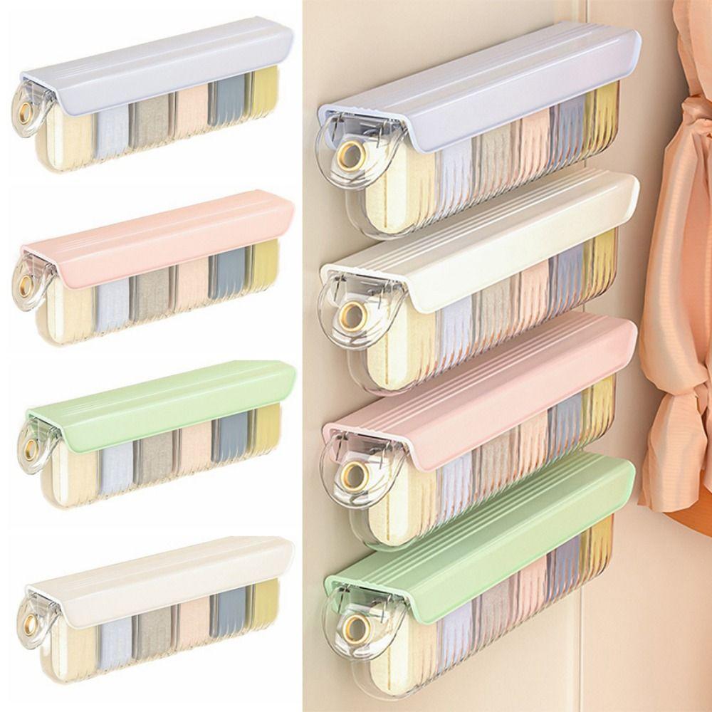 

Бытовая подвесная полка для хранения съемных носков Ящик для хранения прочный органайзер для бюстгальтеров Главная