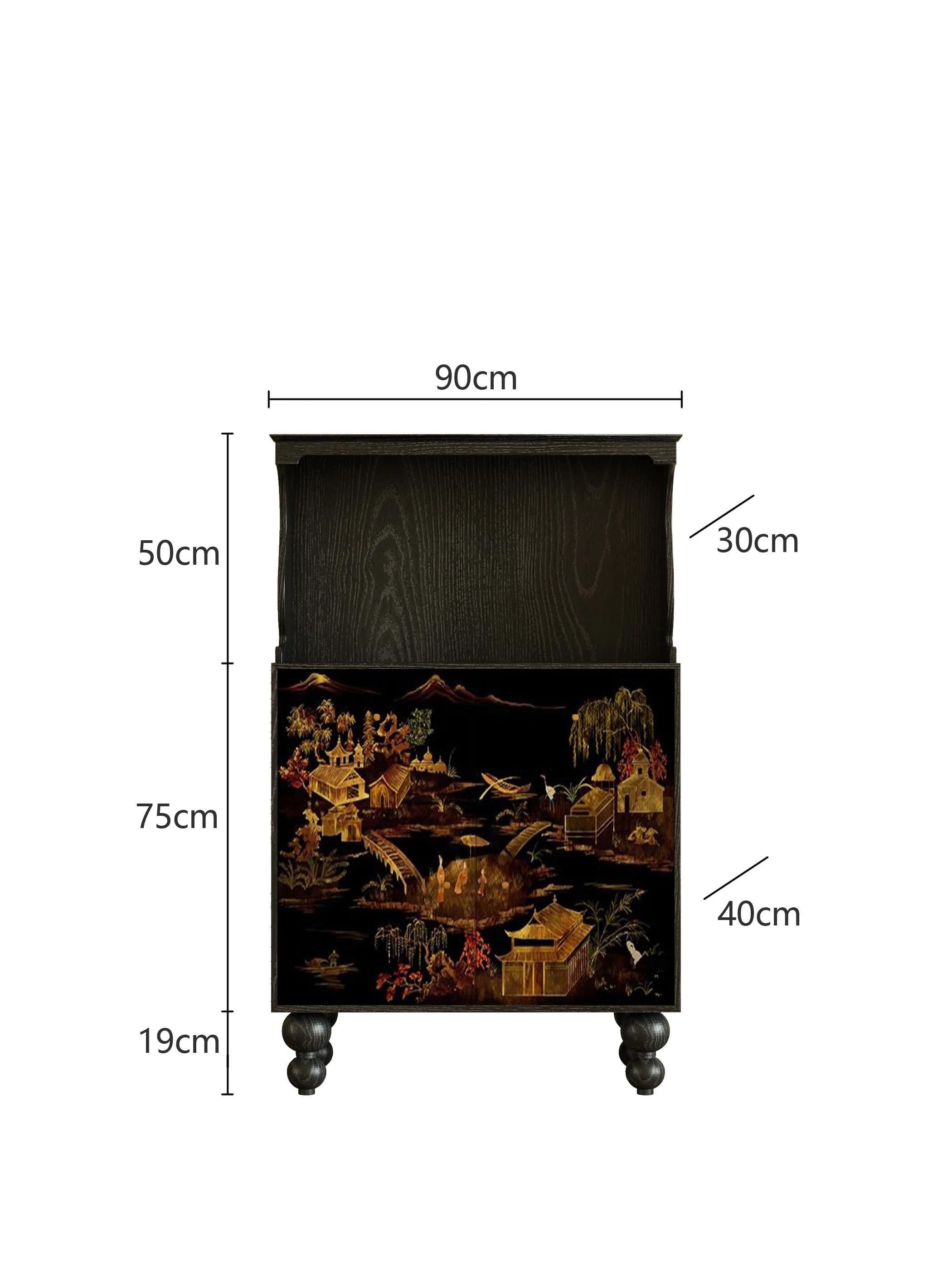 RWJ Multi-Functional Living Room Entrance Entrance Cabinet Floor-Standing Decorations Storage Cabinet Tea Cabinet