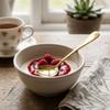 5Pcs Rustless Steel Dinner Spoon Smooth Polished Dessert Spoon Heavy Duty Serving Spoon  For Cereal