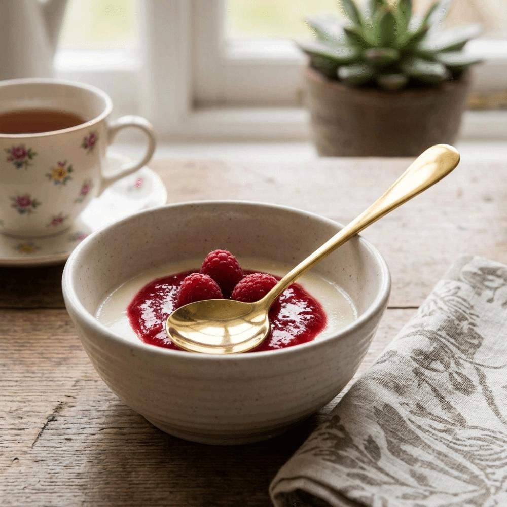 5Pcs Rustless Steel Dinner Spoon Smooth Polished Dessert Spoon Heavy Duty Serving Spoon For Cereal