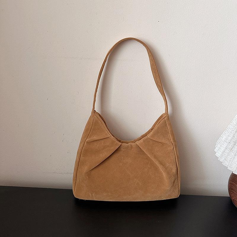 Autumn niche texture underarm bag women's 2025 new canvas bag simple and versatile handbag one dropship