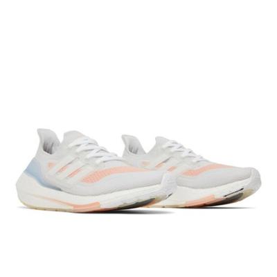 Wmns UltraBoost 21 Blanco Rosa Brillante FY0396