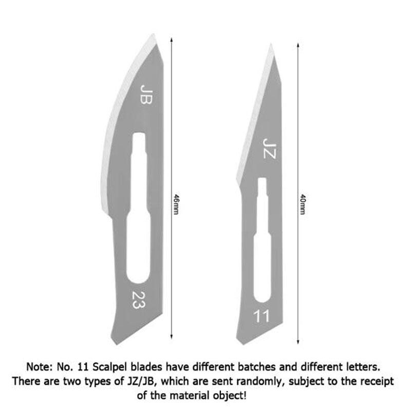 Non-Slip Metal Scalpel Knife Carbon Steel Surgical Scalpel Blades Handle Scalpel DIY Cutting Tool Repair Animal Surgical Knife