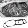JeCar 4pcs Carbon Fiber Interior Accessories Trim for 2015-2024 Dodge Challenger - Dashboard Cover Decoration Upgrade