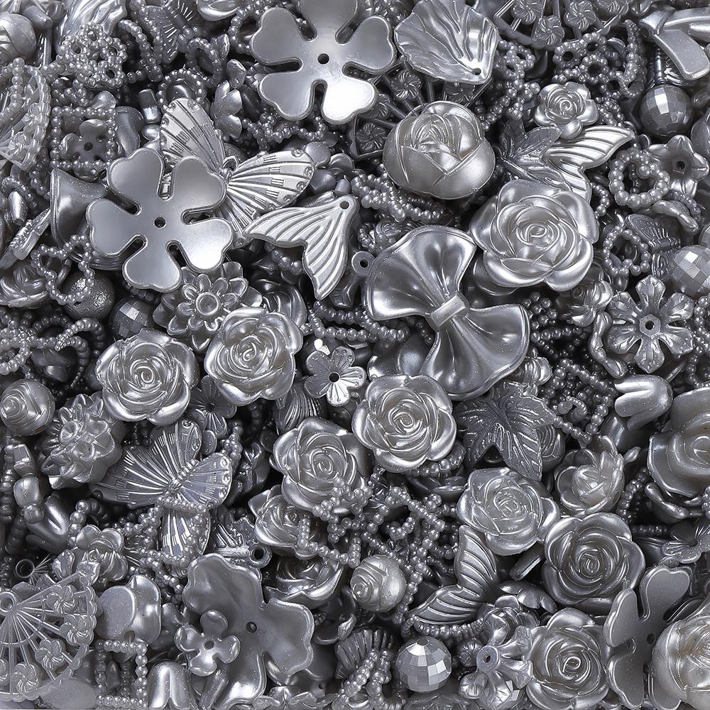 30g Colorful Mixed Butterfly Shell Acrylic Bead Loose Spacer Beads for DIY Necklace Bracelets Jewelry Making Accessories