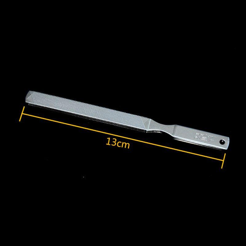 Nail File Sanding Bar Stainless Steel Grinding Thick Hard Toenail Dust File Manicure Knife Nail Piercing Device Nail Cosmetology Nail File Short Nail File