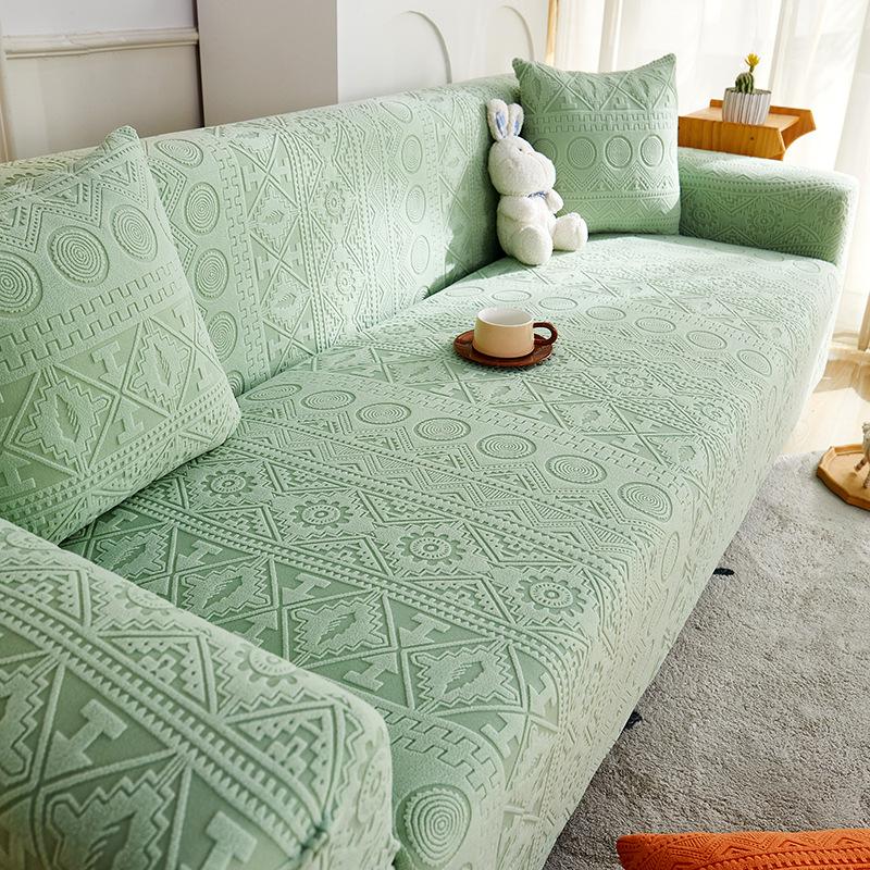 Bohemian Sofa Cover All-Inclusive Universal Cover, All-Season Universal Anti-Cat Scratch Sofa Cover Cover Fabric