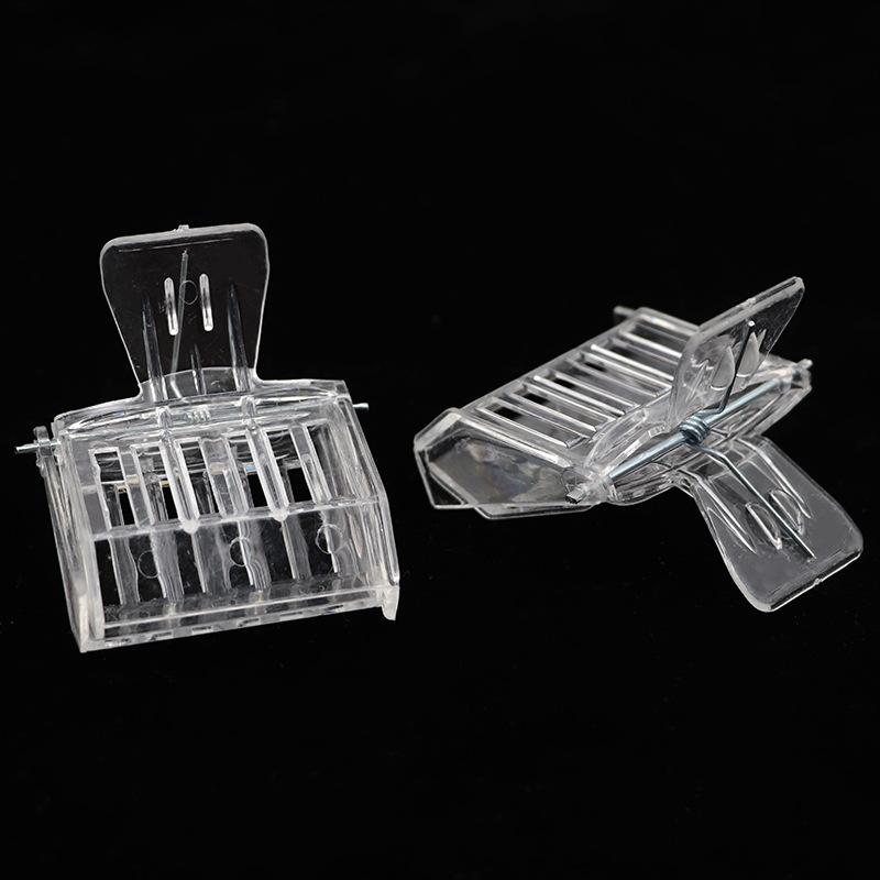 3/5 Transparent Clip-On Bee Cages, Plastic Clips, Queen Cages, Bee Catchers, Beekeeping Tools