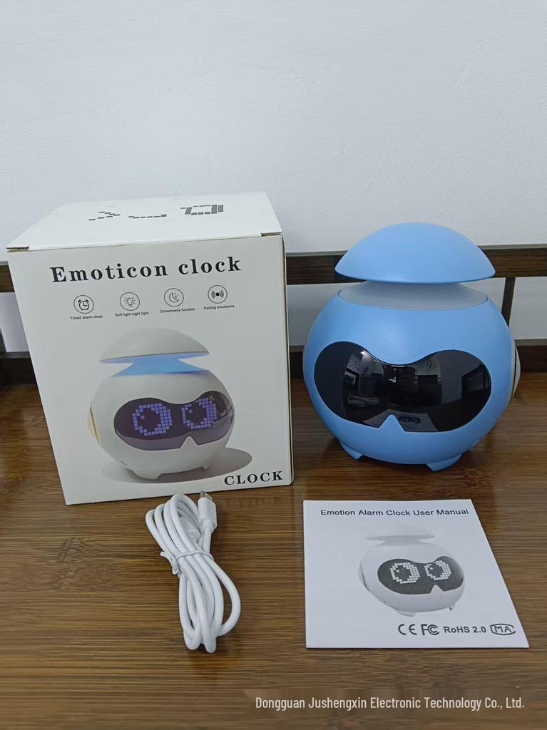Bluetooth Speaker Alarm Clock with Memory and 7-Color Mood Lamp