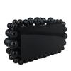 Boutique De FGG Women Acrylic Box Clutch Beaded Evening Handbags Casual Clutches Purse Chain Shoulder Bags Crossbody Bag
