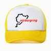 Stile Auto Corsa Strada Corsa Nurburgring cappello per Unisex Cappellino da Baseball da Corsa cool Rete Traspirante Cappellini Trucker Casquette Gorras