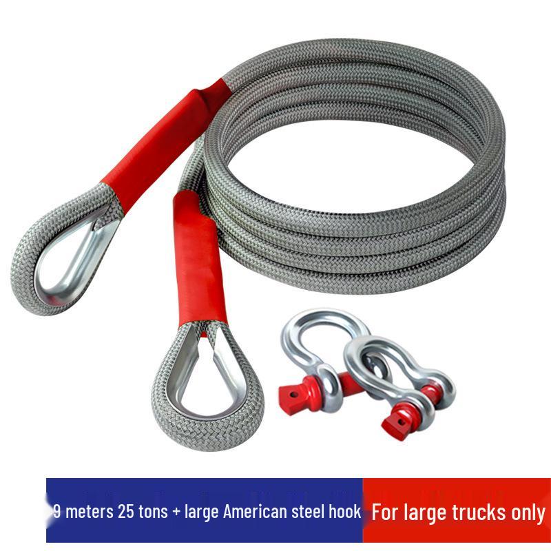 Heavy-Duty Off-Road Vehicle Tow Rope for Car and Truck Rescue