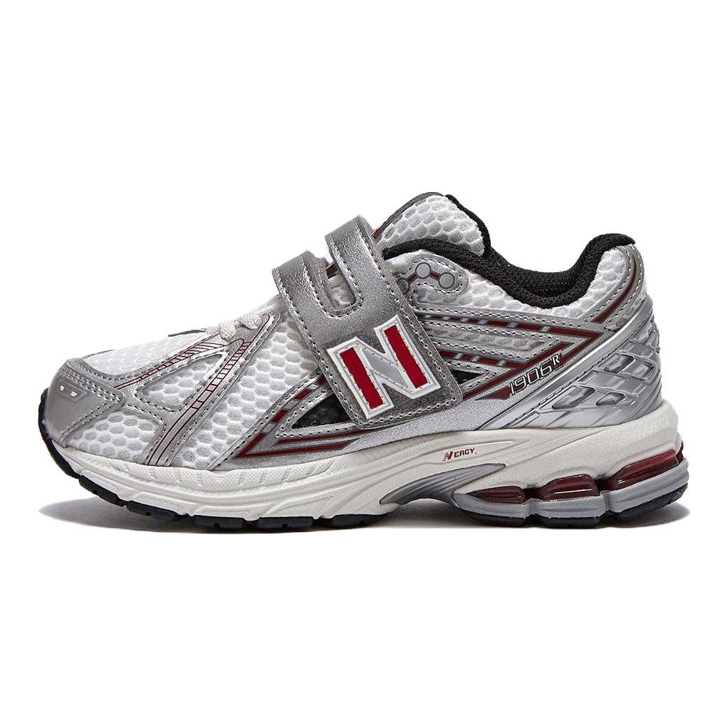 

New Balance NB 1906R Comfortable Cushioning, Wear Resistant Low top Kids Running Shoes Silver Red Kids PV1906EA Wide (W) 31