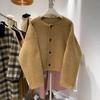 Petite Women's 2025 Winter Woolen Cardigan-Style Short Coat