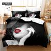 Soft And Comfortable Stylish Pattern Duvet Cover Set 3-Piece Set With Duvet Cover And Pillowcases King Queen Twin Sizes For All Ages