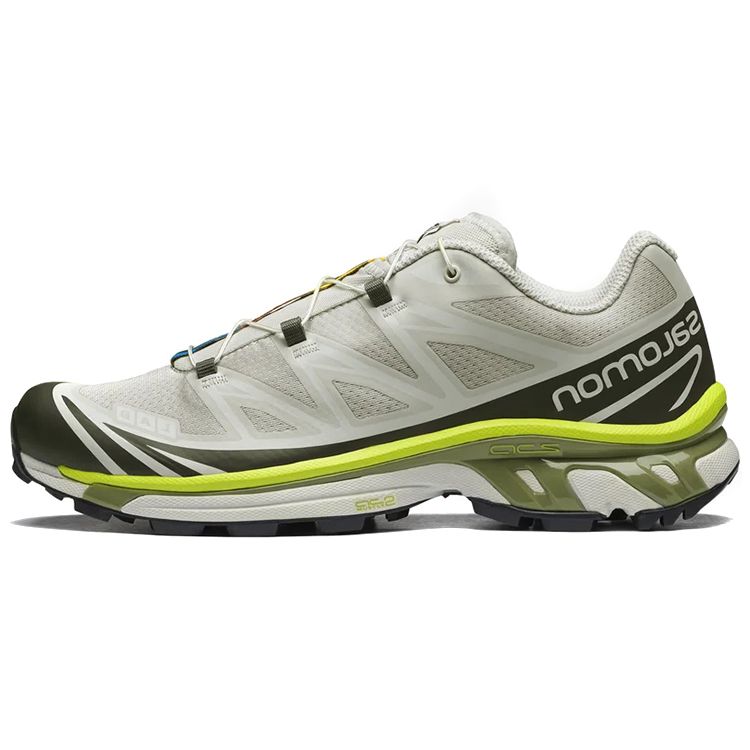 Salomon XT-6 Comfortable Lightweight Low-Top Outdoor Functional Shoes Unisex Shoes Gray Green 417519