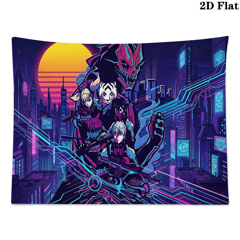 Kaiju No 8 Wall Tapestry Aesthetic Wall Hanging Printed Fabric Blanket Decorative Tapestries for Bedroom Living Room Home Decor