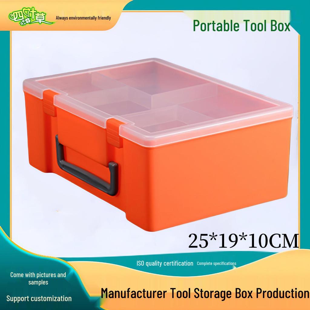PP Transparent Double-Layer Lego & Toy Organizer Box