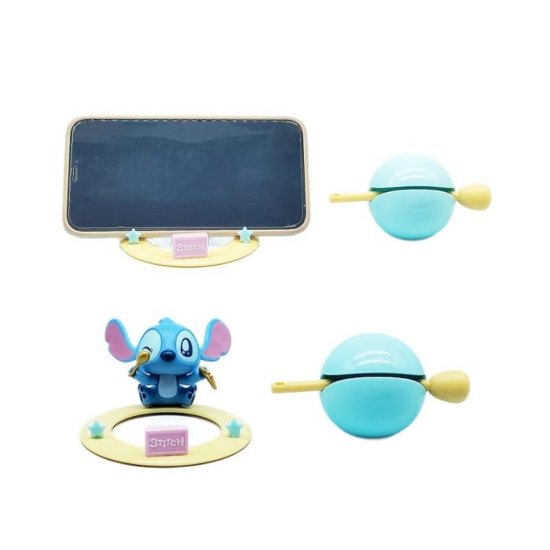 Cartoon Originality Stitch Wooden Fish Plastics Model Ornament Phone Holder