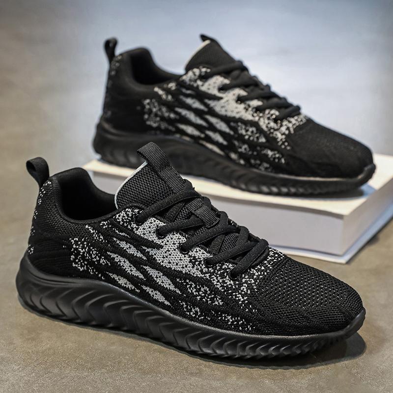 YRZL Men Shoes Mesh Sneakers Men Sneaker Casual Mens Shoe Tenis Trainer Breathable Sports Shoes Fashion Running Shoes for Men