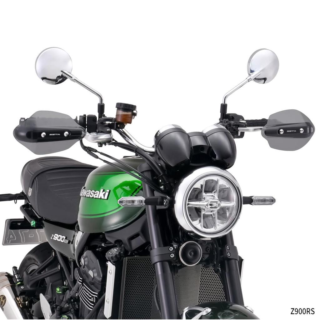 ZETA RACING Sonic Handguard PC Protector Forged Lever Dirtfreak G6316 Z900RS/Z650RS Kit, Smoke, Handguards, Guards,