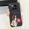 For Infinix Zero 40 4G 5G Back Cover 6.78" On Infinix X6860 X6861 Capa Flower Butterfly Women Fashion Phone Case Liquid Silicone