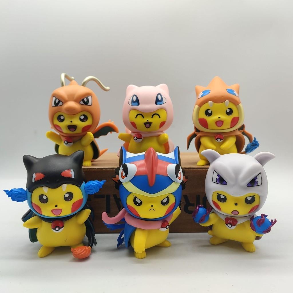 Cute Pikachu Figure Set Collectible Pokemon Pvc Miniatures For Anime Lovers