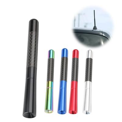 12cm Antenne Für Mini Cooper Kohlefaser Antenne Auto Kurzantenne Radio FM Metall Empfangsantenne Auto Tuning R1E1