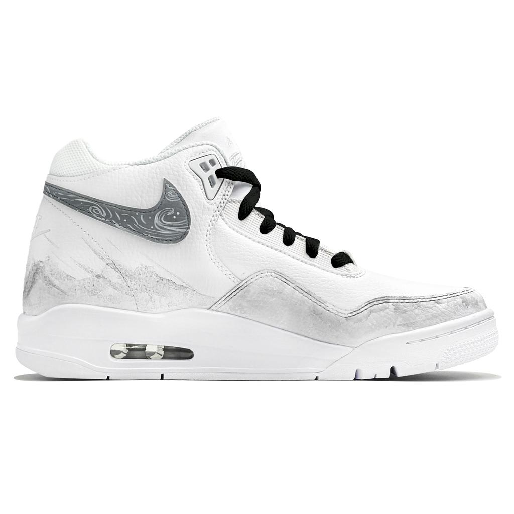 Nike Flight Legacy Autumn Crane, Day One Culture V Basketball Shoes Unisex Gray White Black BQ4212-101(TeamTwo-)