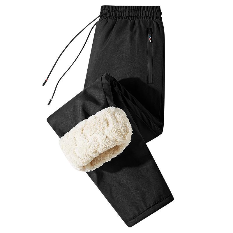 

Мужские леггинсы Litai из овчины с графеном, ветрозащитой, водонепроницаемые, толстые, теплые, с бархатной подкладкой, повседневные спортивные леггинсы flat feet, 4XL чёрный