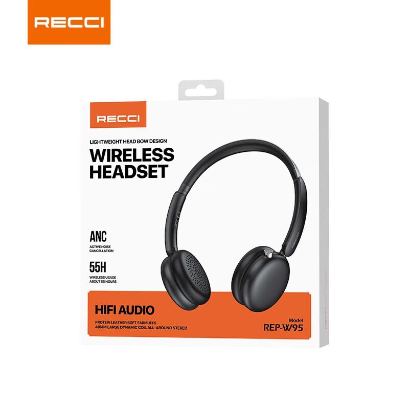 

Recci REP-W95 Noise-Canceling Wireless Over-Ear Headphones