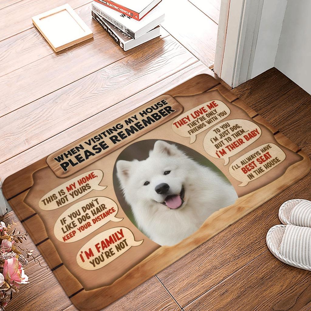 Quando Visitate la Mia Casa Ricordatevi Tappetino Zerbino Cane Jack Russell Terrier Antiscivolo Tappeto Bagno Cucina Soggiorno Tappeto