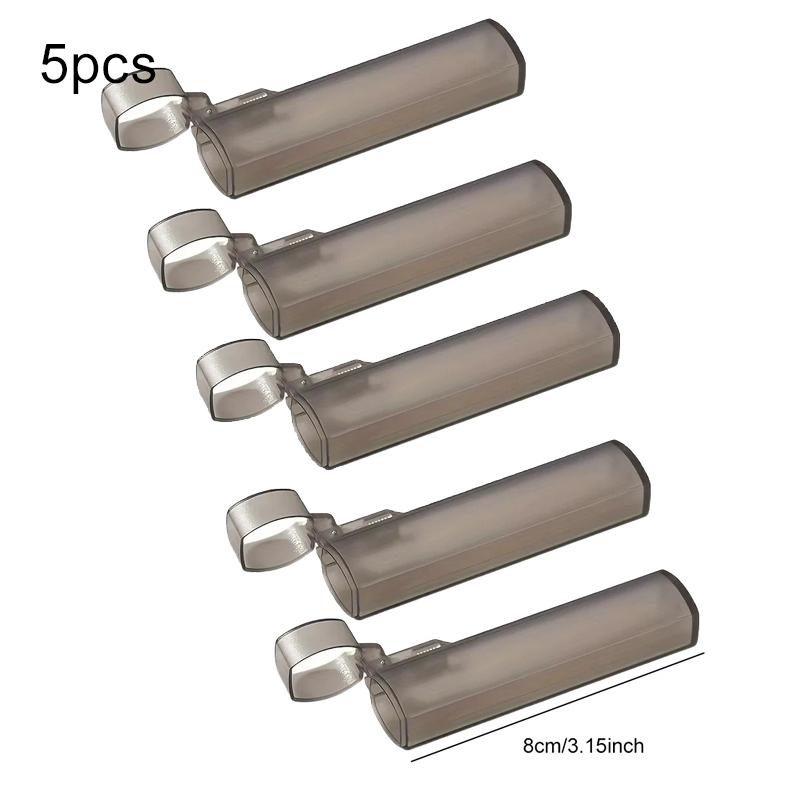 1/2/5pcs Portable Toothpick Case Mini Kitchen and Restaurant Supplies Plastic Clear Toothpick Holder for Outdoor Travel TMZ