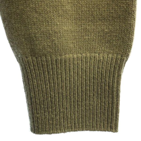 FRAY I.D wool Long sleeve long knit cardigan F khaki Women Used