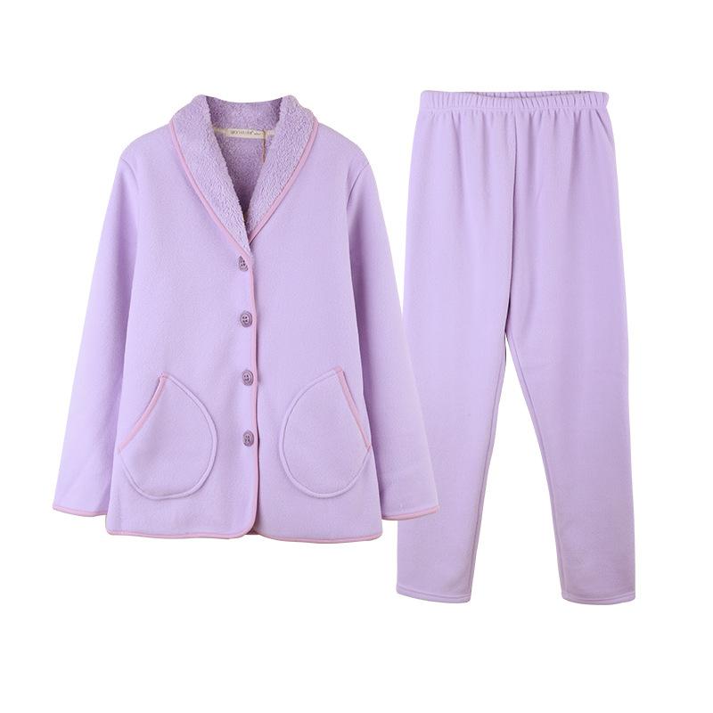 [Verschiedene Stile] Kompound-Imitations-Lammwoll-Pyjama Winter Samt Verdickt Pelz Integrierte Loungewear Hellrot