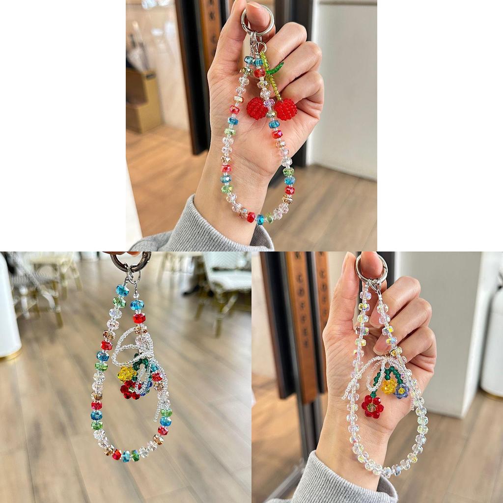 Fashion Pearl Phone Lanyard With Pvc Beads For Women And Men