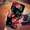 For Samsung Galaxy A55 5G Case Black TPU Silicone Beautiful Pattern Phone Cases for Galaxy A55 Shockproof Soft Cover A 55 6.6''