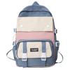 Simple Nylon Backpack Large Capacity Korean Color Book Bag Multifunction Breathable College Backpack School