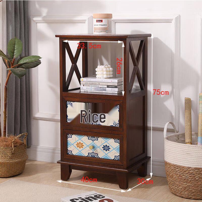 Walnut Retro Solid Wood Flower Stand