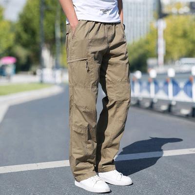 Men's Cargo Pants New Summer Casual Climbing Joggers Sweatpants Spring Cotton Black Work Pants Large Size Male's Autumn Trousers