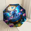 1PC Elephant Butterfly Automatic Open/Close Umbrella with Windproof, 8-Rib Sturdy Canopy, Durable Ribs, Fashionable Design, Outdoor Accessory, Fun Pri