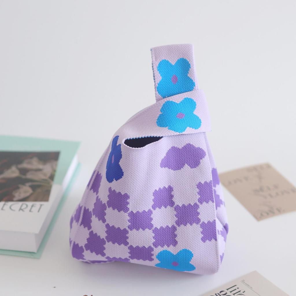 Women's Knitted Tote: Stylish Bucket & Woven Handbag – Perfect Gift for Girls