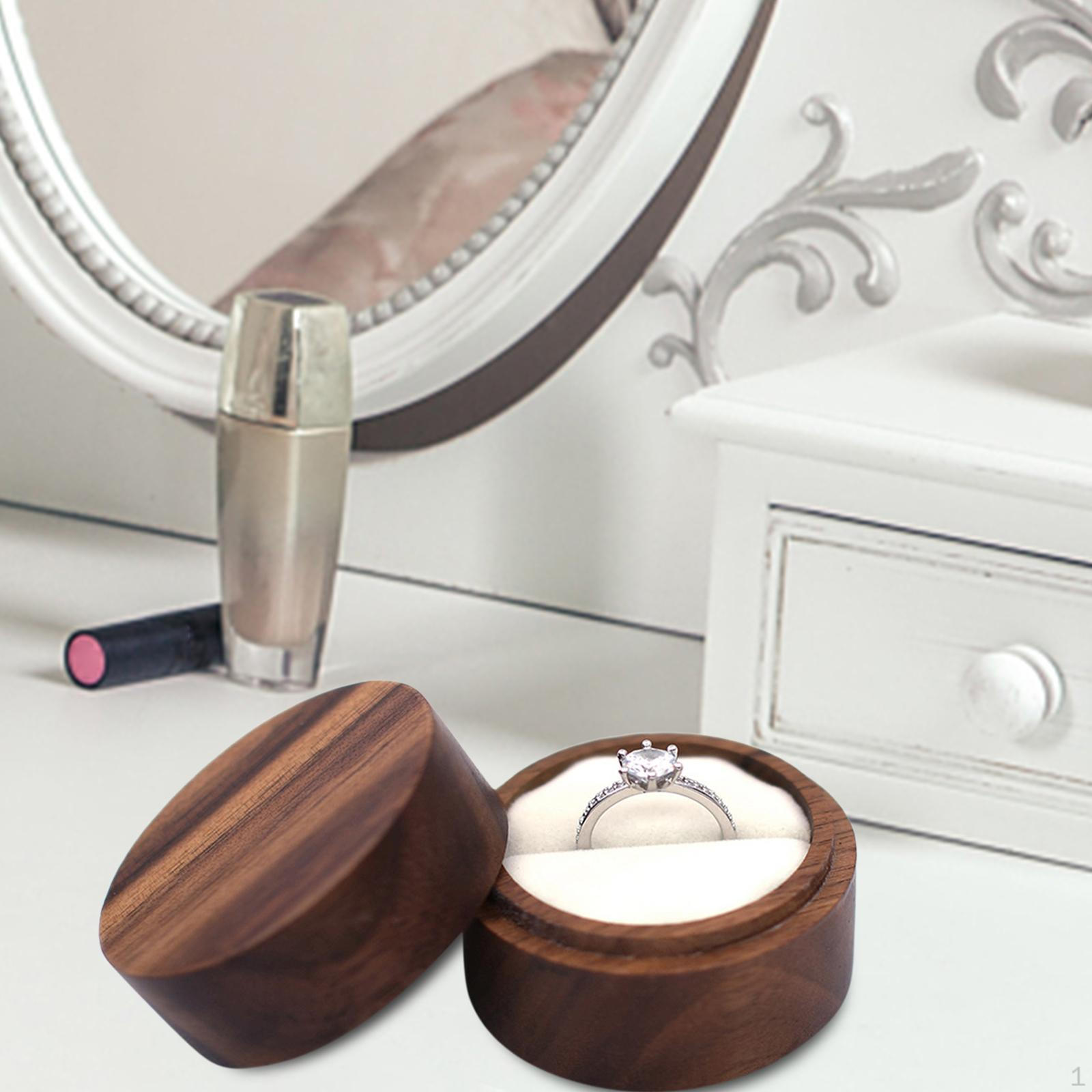 Box Keepsake Round Multiuse for Commitment Wedding Decor Style A