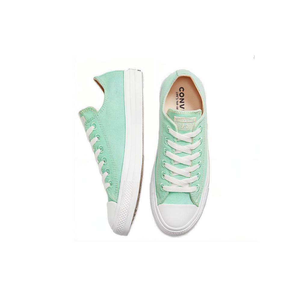 Converse Chuck Taylor All Star Bekväma Låga Sneakers i Canvas Unisex Grön 166745C