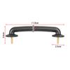 Windshield Hold Down Bracket Hood Handle Footman Loop 55176422 Fit for Jeep Wrangler JK 2007-2018 for Wrangler TJ 1997-2006